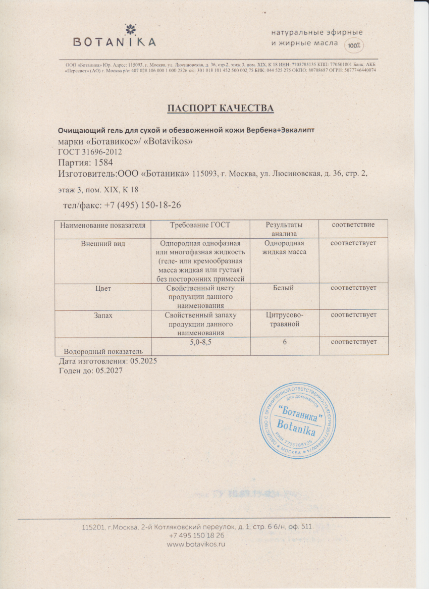 Паспорт №052025
